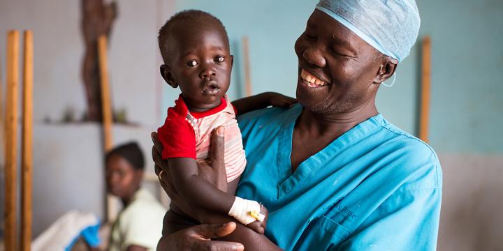 doctor with baby