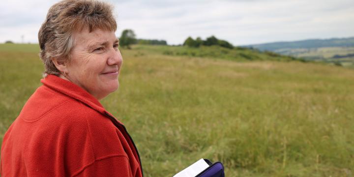 Amanda on a prayer walk