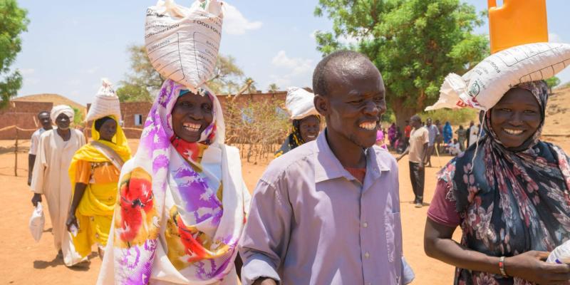 Recipients of our aid leave the food distributions with a newfound sense of hope.