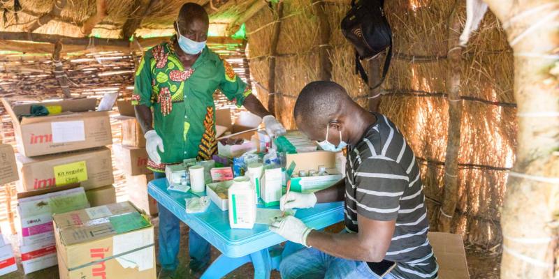 Simple medicine and vitamins dispensed at Samaritan's Purse clinics within the displacement camps save lives every day.