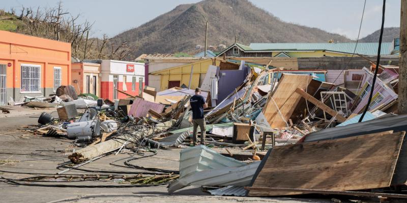 HOMES ON CARRIACOU WERE FLATTENED WITHIN MINUTES OF BERYL’S LANDFALL.