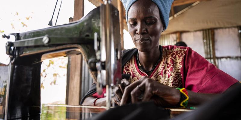 Mary says the long walks give her time to think--about sewing, the future, her children, and her growing understanding of God's goodness.