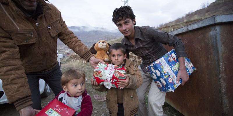 Parents are thrilled to see their children’s joy when they receive their shoebox.