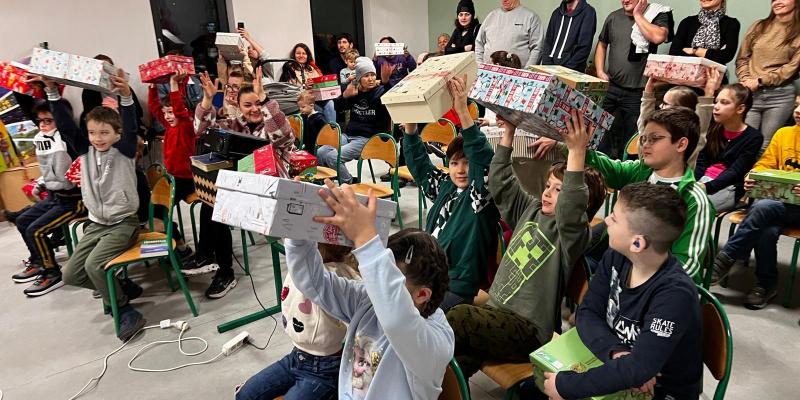 At this special outreach event, Shoebox gifts brought joy to schoolchildren who are deaf.