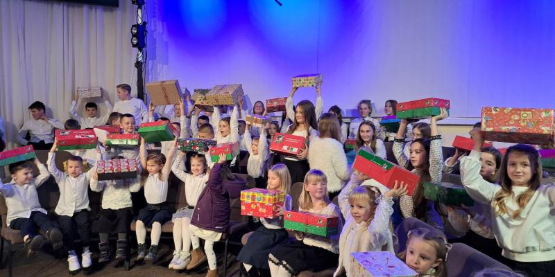 Excitement at an outreach event in Ukraine!