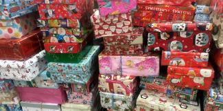 Shoebox gifts