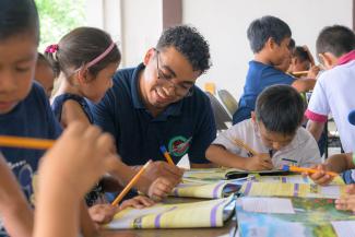 Children learning The Greatest Journey