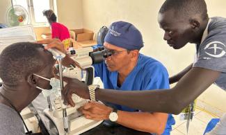 SAMARITAN'S PURSE SURGEONS RESTORED SIGHT TO HUNDREDS OF CATARACT PATIENTS IN SOUTH SUDAN.