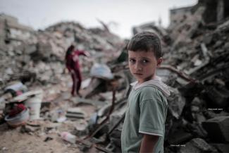 Boy in Rubble