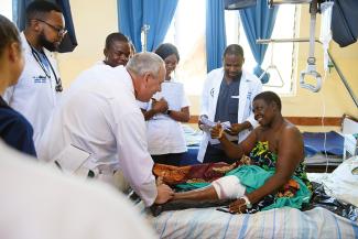 Patient gives Medical team a thumbs up