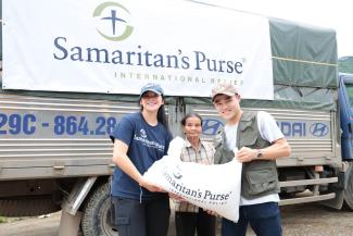 LINH WON’T HAVE TO WORRY ABOUT HER NEXT MEAL THANKS TO FOOD AID PROVIDED BY SAMARITAN’S PURSE.