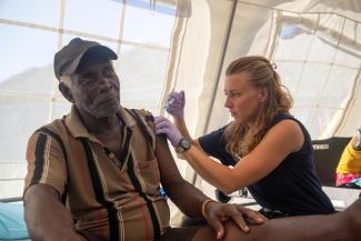 TETANUS VACCINES ARE AMONG THE MOST FREQUENT MEDICATIONS ADMINISTERED IN CARRIACOU.