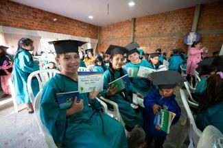 After the 12-lesson course, participants in The Greatest Journey attend a graduation where they receive a certificate and a copy of the New Testament in their native language.