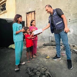 "Thank you very much for all that you’re doing. This is the reason that we wake up every morning with a big smile, thanking you for standing with us. We believe there is hope for the future and we hope that these difficult days will end soon." —A Samaritan's Purse Partner in Gaza (anonymised for security purposes)