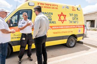 Ali Wahid, a senior medic for Magen David Adom who serves northern communities, now feels safe to respond to emergency calls thanks to the generosity of Samaritan’s Purse.