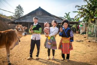 DE AND HIS FAMILY are paving the way for a brighter future.