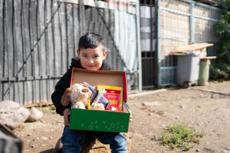 Augustin from Chile had never before received gifts like the ones contained in his Operation Christmas Child shoebox.