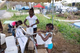 Clean water stations became a lifeline for children who had gone days without a reliable source of water.