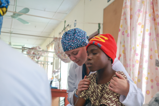 Our team prayed with patients before and after surgery, sharing the hope of Christ.