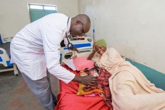 After an arduous journey and fearing for her life, Rawya can rest at Katcha Hospital knowing her baby boy is alive and healthy.