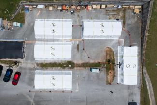 The Samaritan’s Purse outpatient clinic near the damaged hospital in Saipan is one of several medical efforts we’ve implemented to relieve the overwhelmed healthcare system following the storm.