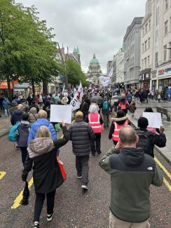 Thousands of Christians from across Northern Ireland joined together at the 2026 March For Jesus event where they worshipped God, encouraged one another, and took a stand to share their faith. 