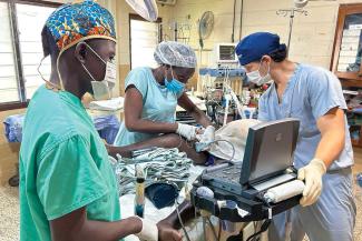 Buchanan’s roles include supervising and serving as a consultant for the Togolese anaesthetists.