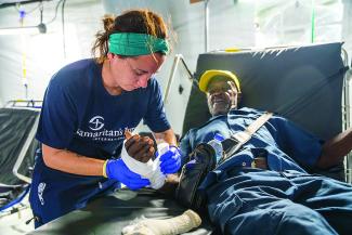 “Everywhere I look, I see God. There is no reason to fear.” Said Vern, one of the patients who received care at the Emergency Field Hospital.