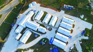 Samaritan’s Purse sent emergency relief, to the Island and set up an Emergency Field Hospital.