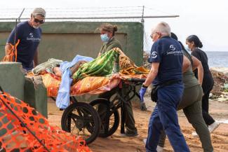 Our teams are treating patients at our Emergency Field Hospital as the region’s medical system struggles to stay operational.