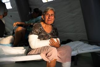 Maritza came to the field hospital distraught by what had happened to her city. She was able to walk out hopeful and encouraged.