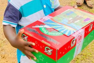 The Greatest Gift Gospel booklet accompanied the shoebox gifts, so the boys and girls can read the story of the Good News of Jesus Christ again and again.