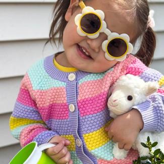 Bayarchimeg enjoyed her time at her host’s home, including playing with stuffed toys and visiting a local farm.